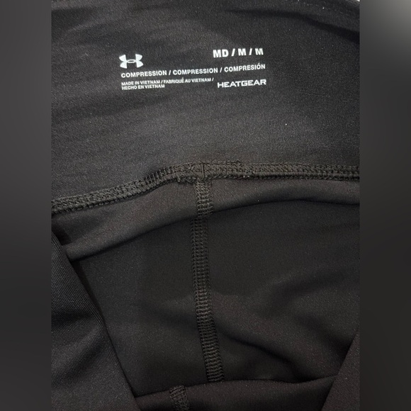 Under Armour HeatGear Compression Pants Women's Medium Black Tights EUC - Picture 3 of 6